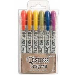 Distress Crayons - 6 feutres aquarelles assortis - Set 2