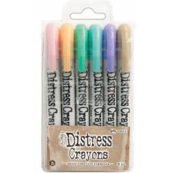 Distress Crayons - 6 feutres aquarelles assortis - Set 5