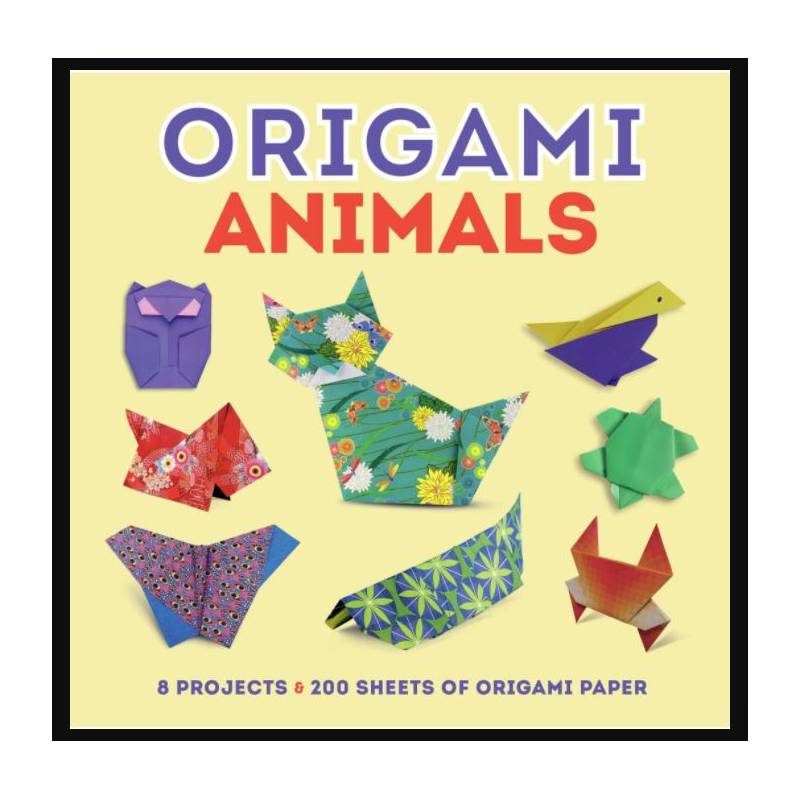 Origami Animaux - 8 projets et 200 papiers