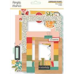 Chipboard Cadres - Simple Stories - Helllo Today