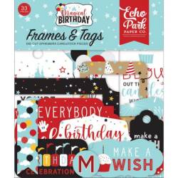 Die Cuts - Echo Park - Magical Birthday - Boy Frames & Tags