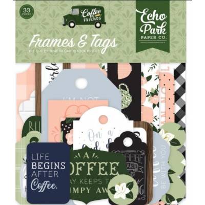 Die Cuts - Echo Park - Coffee & Friends Frames & Tags