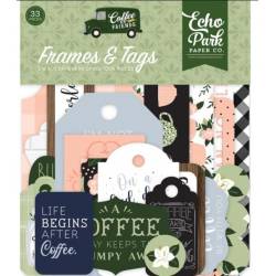 Die Cuts - Echo Park - Coffee & Friends Frames & Tags