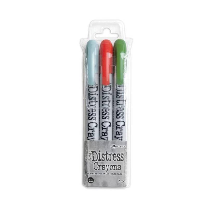 Distress Crayons - 3 feutres aquarelles assortis - Set 11