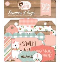 Die Cuts - Echo Park - Frames & Tags - Baby Girl