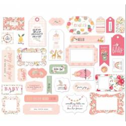 Die Cuts - Echo Park - Frames & Tags - Welcome Baby Girl