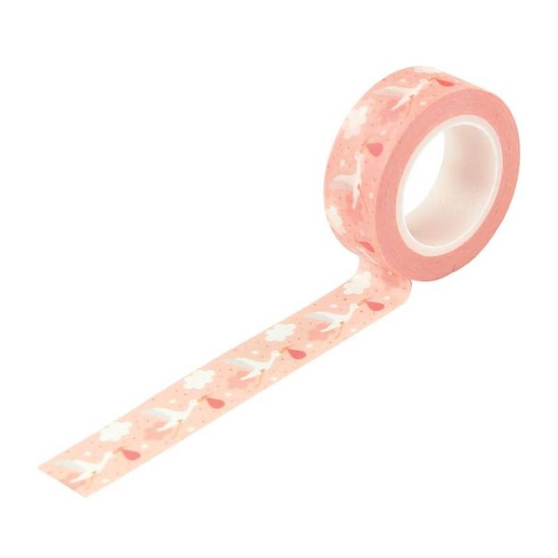 Ruban Echo Park - Washi Tape - Cigogne fille