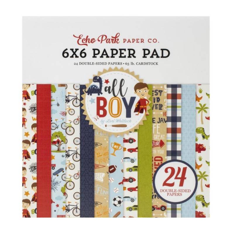 Pack Papier 15.2 x 15.2 - Echo park - All Boy