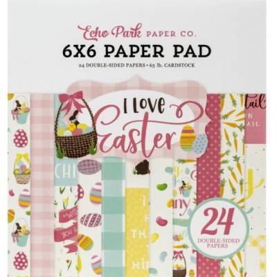 Pack Papier 15.2 x 15.2 - Echo park - I love Easter