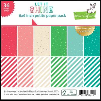 Pack Papier 15.2 x 15.2 - Lawn fawn - Let it shine