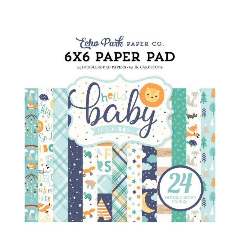 Pack Papier 15.2 x 15.2 - Echo park - Hello Baby