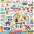 Stickers 30.5 x 30.5 - Echo Park - I love my dog