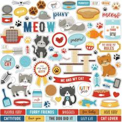 Stickers 30.5 x 30.5 - Echo Park -I love my cat