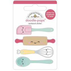 Stickers Relief- Doodlebug - Cuisine - Ustensiles