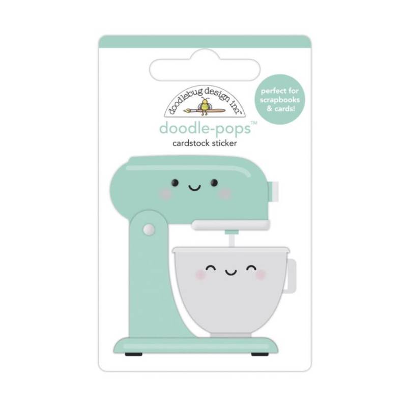 Stickers Relief- Doodlebug - Cuisine - Mélange d'amour