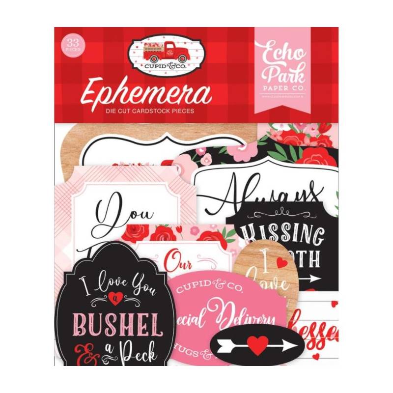 Die Cuts - Echo Park - Ephemera - Cupidon & Cie