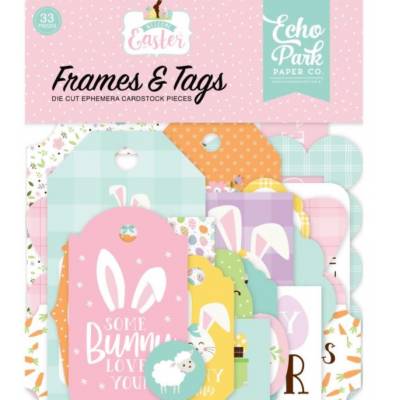 Die Cuts - Echo Park - Frames & Tags - Welcome Easter