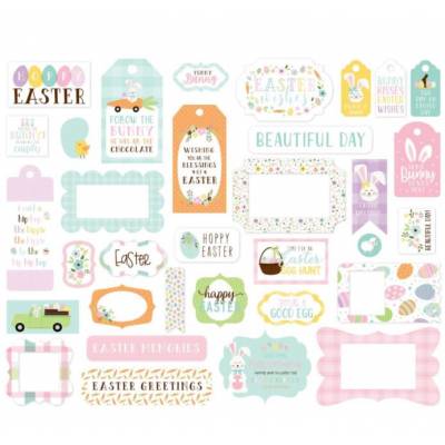 Die Cuts - Echo Park - Frames & Tags - Welcome Easter