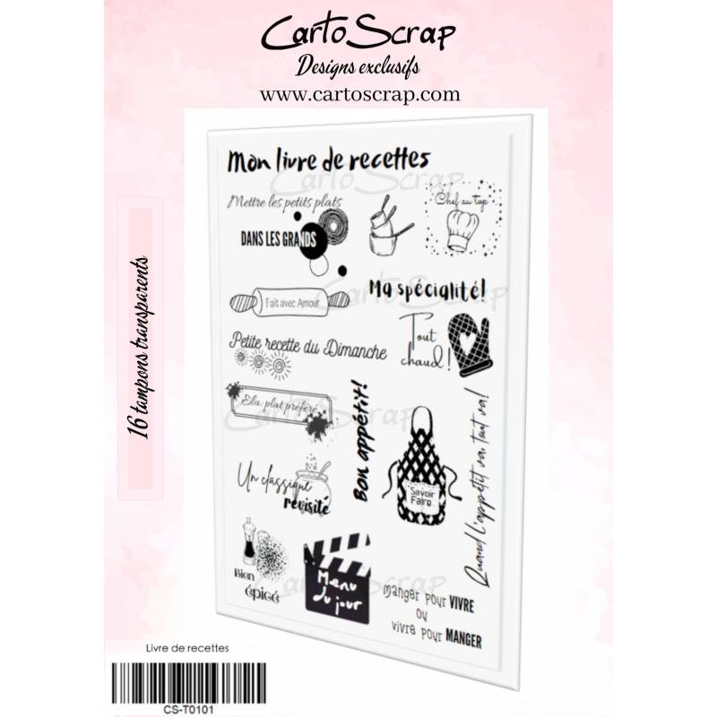 Tampons CartoScrap - Livre de recettes