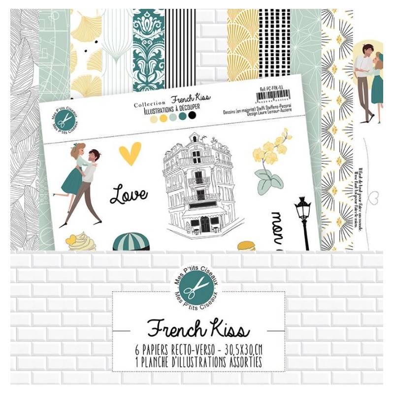 Pack Papier - Mes Ptits Ciseaux - Collection French Kiss