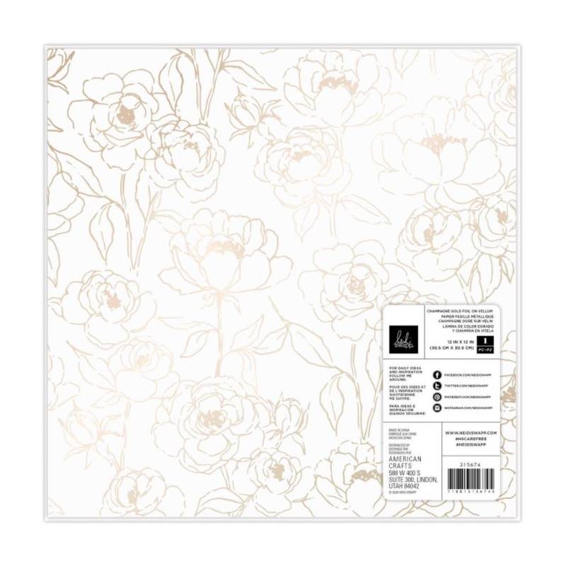 Papier Vellum - 30.5 x 30.5 cm - Heidi Swapp - Care Free