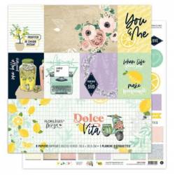 Kit Papiers Imprimés Florilèges - Dolce Vita 30.5 X 30.5