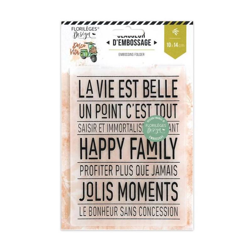 Plaque d'embossage - Happy Family