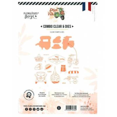 Combo Dies Tampons- Florilèges - Dolce Vita