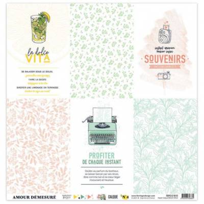 Kit Calques Florilèges - Dolce Vita - 30.5 X 30.5