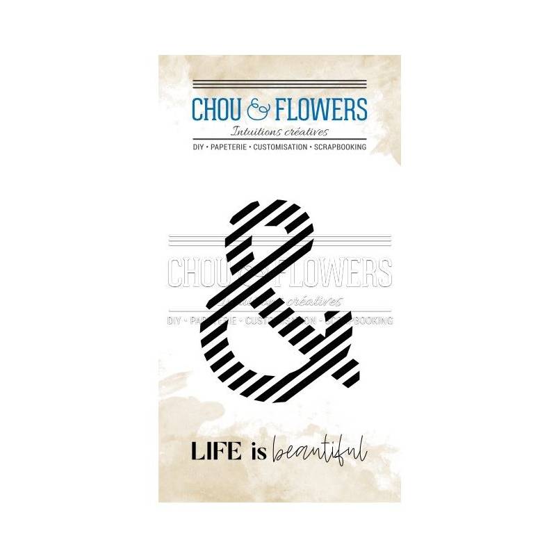 Tampons Clear - Chou & Flowers - Esperluette Rayure