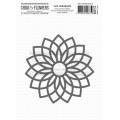 Pochoir Masque - Chou & Flowers - Voyage imaginaire - Rosace 2