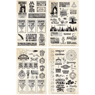 Stickers - Paper House - Harry Potter - 4 feuillets - Journal