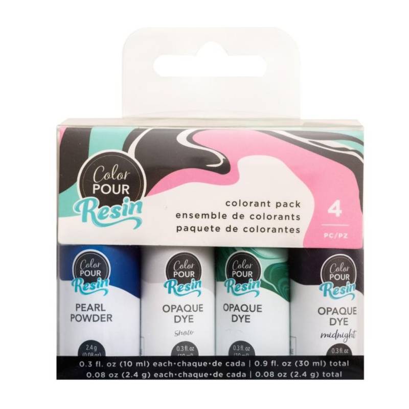 Color Pour Resin Colorant Pack 4/Pkg