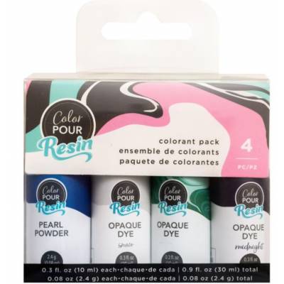 Color Pour Resin Colorant Pack 4/Pkg