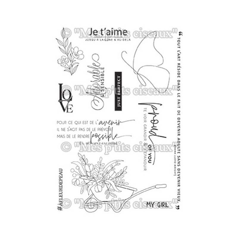 Tampons clear - Mes Ptits Ciseaux - Harmonie - A fleur de peau