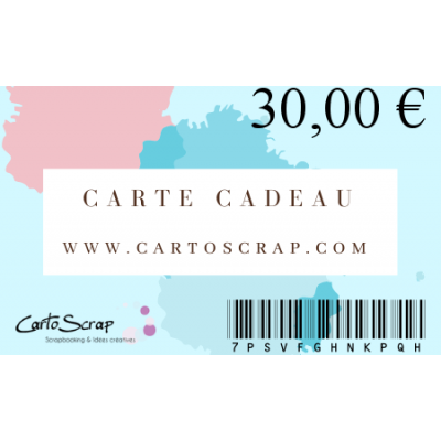 Carte Cadeau CartoScrap 30