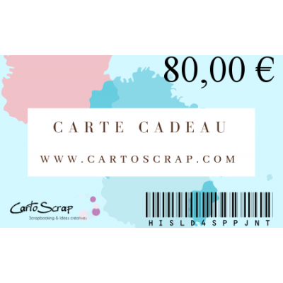 Carte Cadeau CartoScrap 80