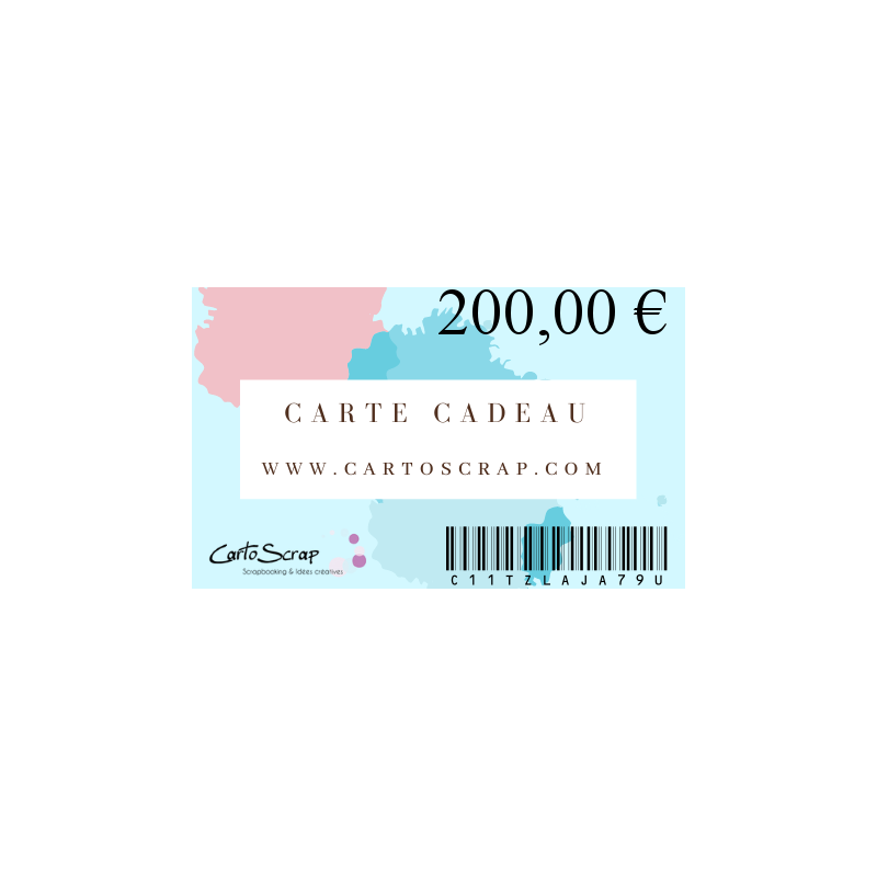 Carte Cadeau CartoScrap 200