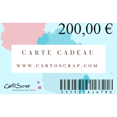 Carte Cadeau CartoScrap 200