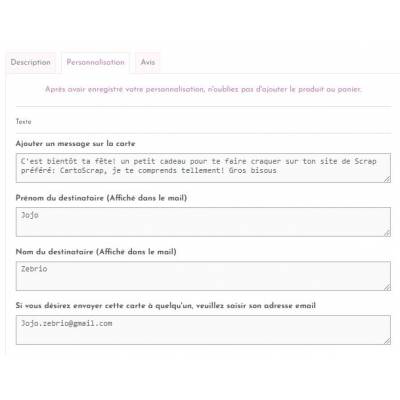 Carte Cadeau CartoScrap 10