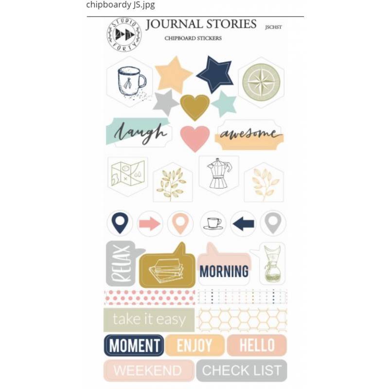 Chipboard Stickers - Studio Forty - Journal Stories
