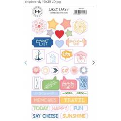 Chipboard Stickers - Studio Forty - Lazy days