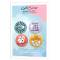 Lot de 4 badges 38mm CartoScrap - Jeux