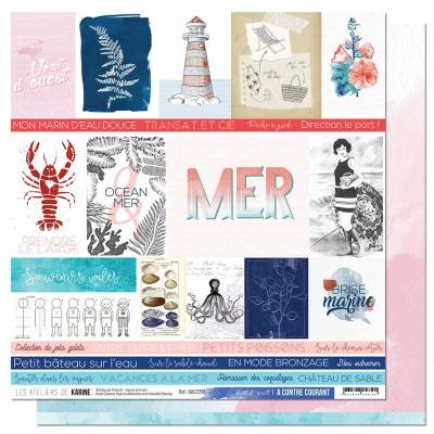 Pack Papiers 30 x 30 - Les Ateliers de Karine - A contre courant