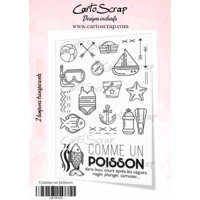 Tampons CartoScrap - Comme un poisson