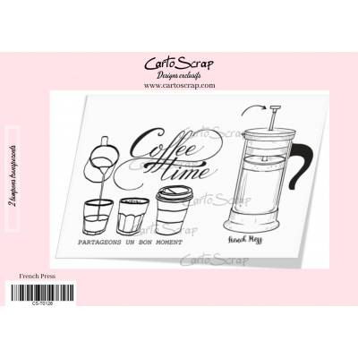 Tampons CartoScrap - French Press