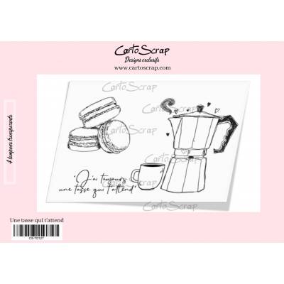 Tampons CartoScrap - Une tasse qui t'attend