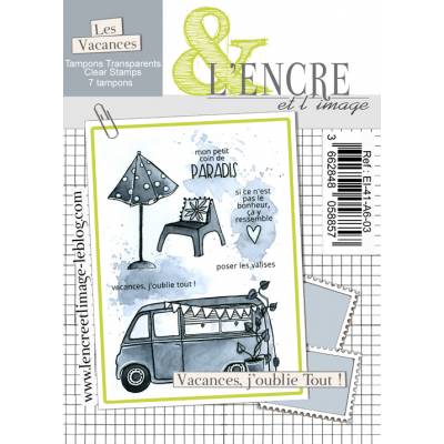 Tampons L'Encre & l'Image - Vacances, j'oublie Tout 