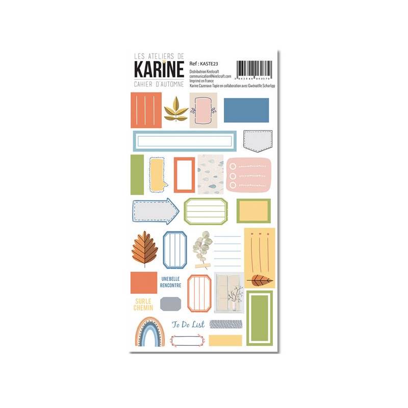 Collection Cahier d'automne - Stickers - Etiquettes