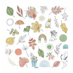 Die Cuts Calques - Cahier d 'automne